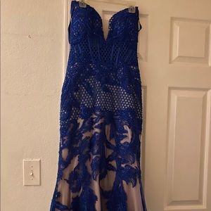Blue Prom dress